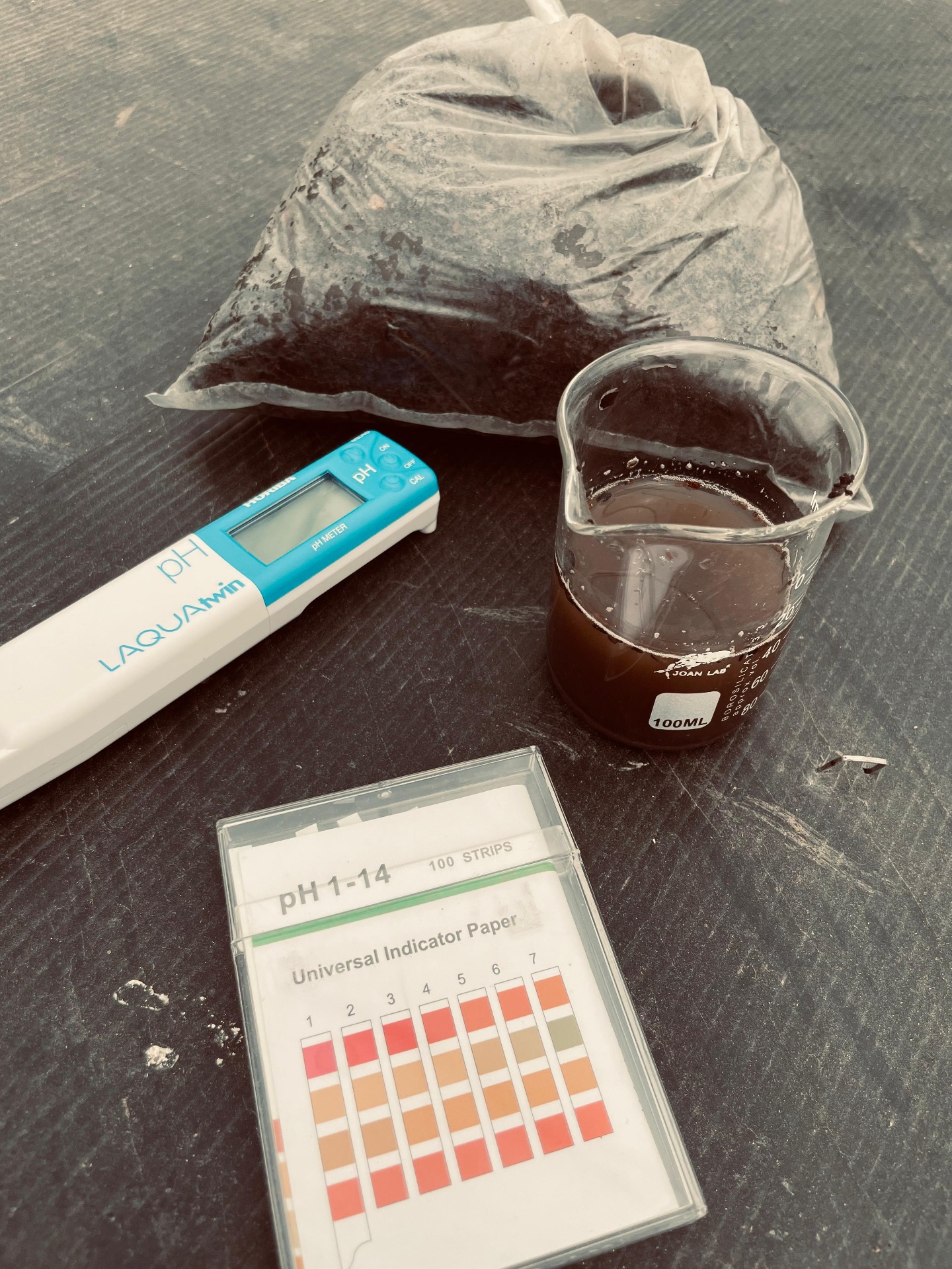 Análisis de pH en laboratorio